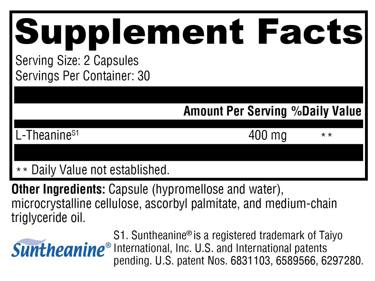 XYMOGEN L-Theanine 60 Capsules