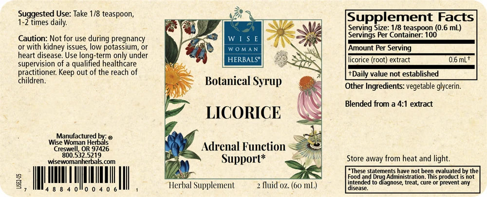 Wise Women Herbal Licorice Botanical Syrup (Solid Extract)