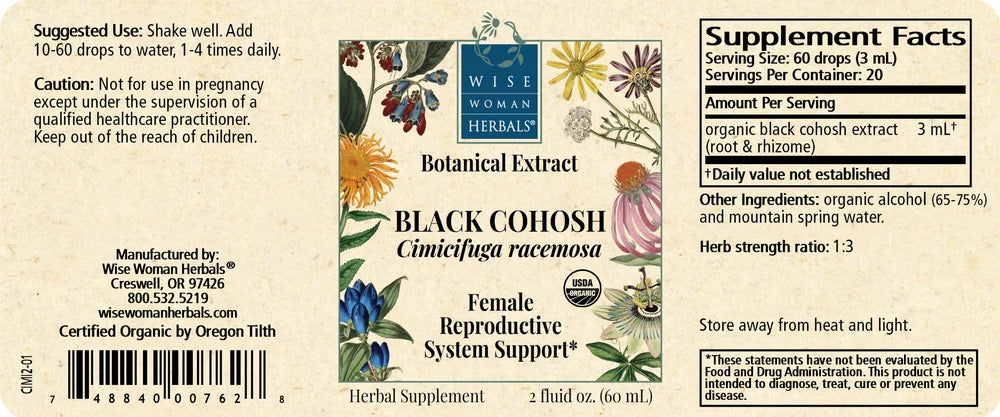 Black Cohosh (Cimicifuga racemosa) ORGANIC