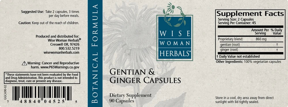 Gentian & Ginger Capsules