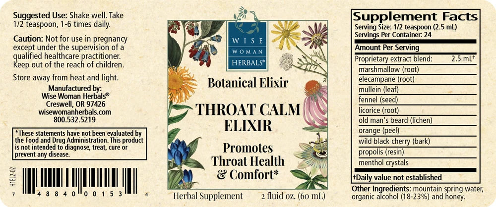 Throat Calm Elixir (formerly Herbal CE I)