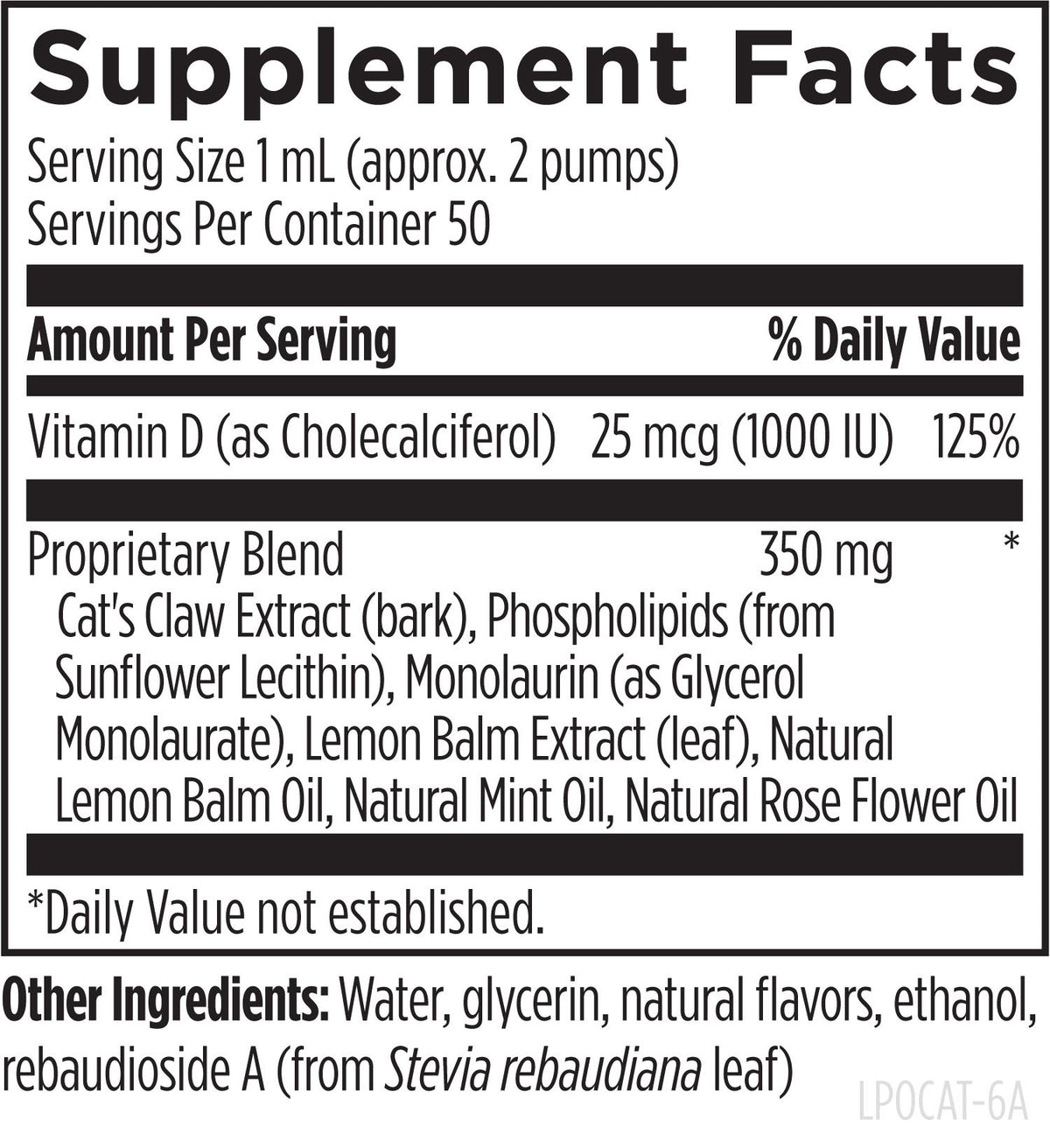 Designs for health Liposomal Cat's Claw Synergy