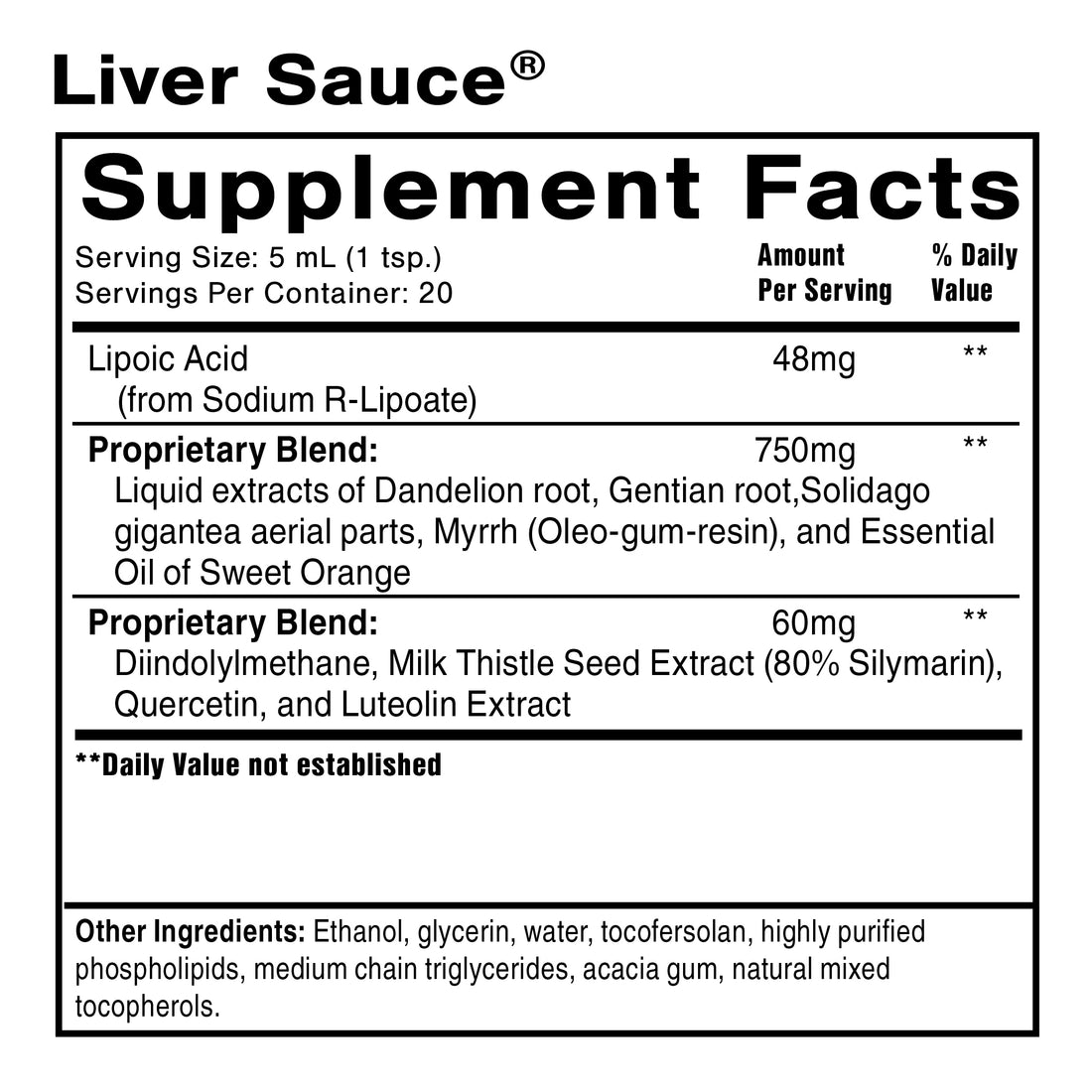 QUICKSILVER Liver Sauce 3.38 fl oz
