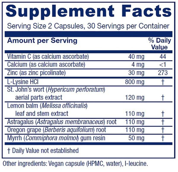 Lysine Extra™ ~ Immune System Support ~ 60 capsules
