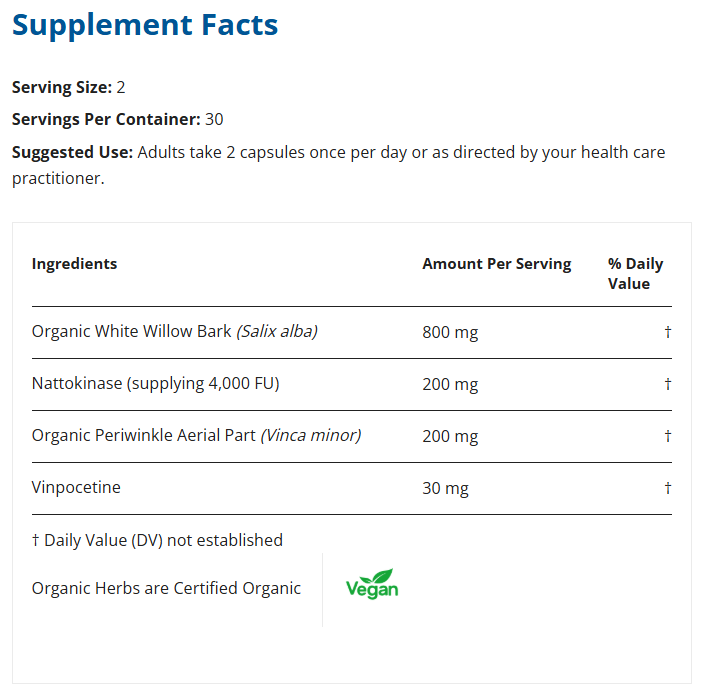 Restorative Formulations - Lytic Vascular Px - 60 Caps
