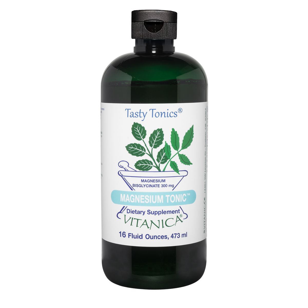 Magnesium Tonic ™ ~ Magnesium Bisglycinate 300 mg ~ 16 ounces