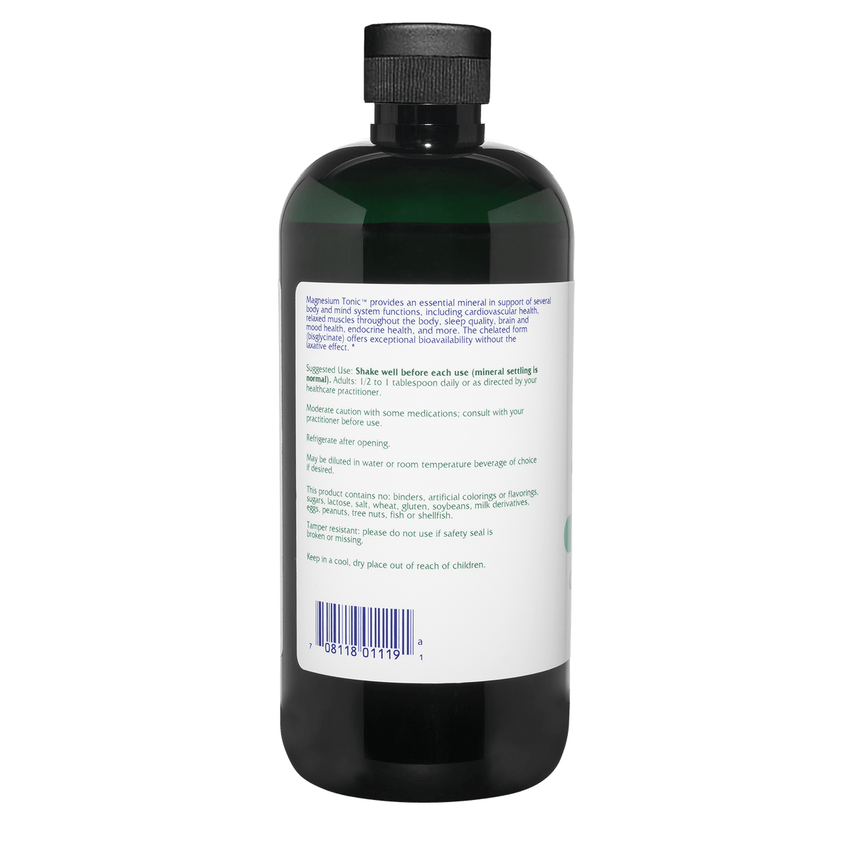 Magnesium Tonic ™ ~ Magnesium Bisglycinate 300 mg ~ 16 ounces