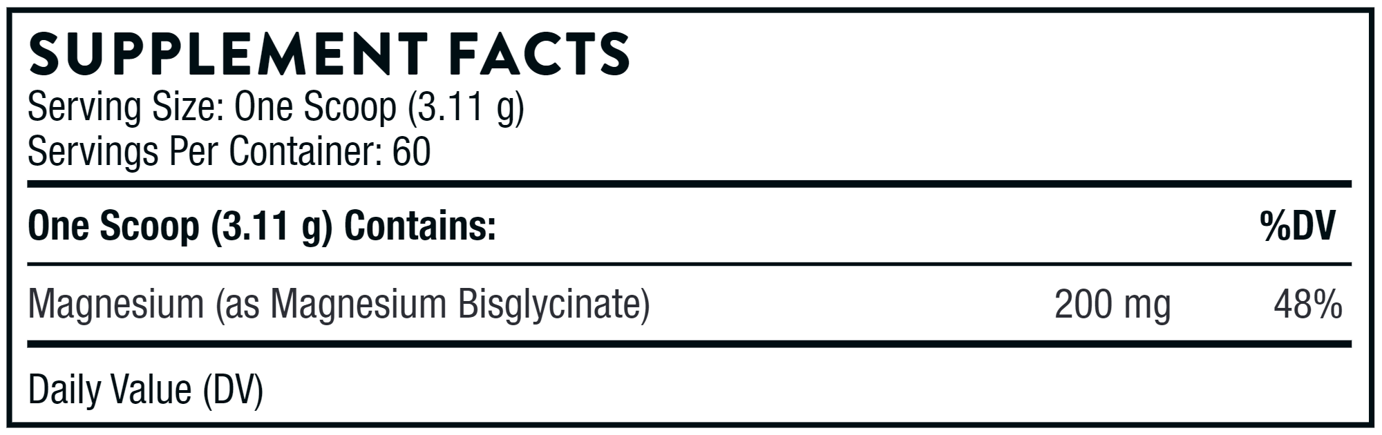THORNE Magnesium Bisglycinate NSF