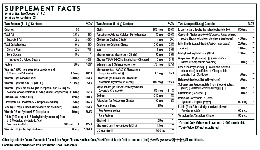 THORNE MediClear-SGS Chocolate