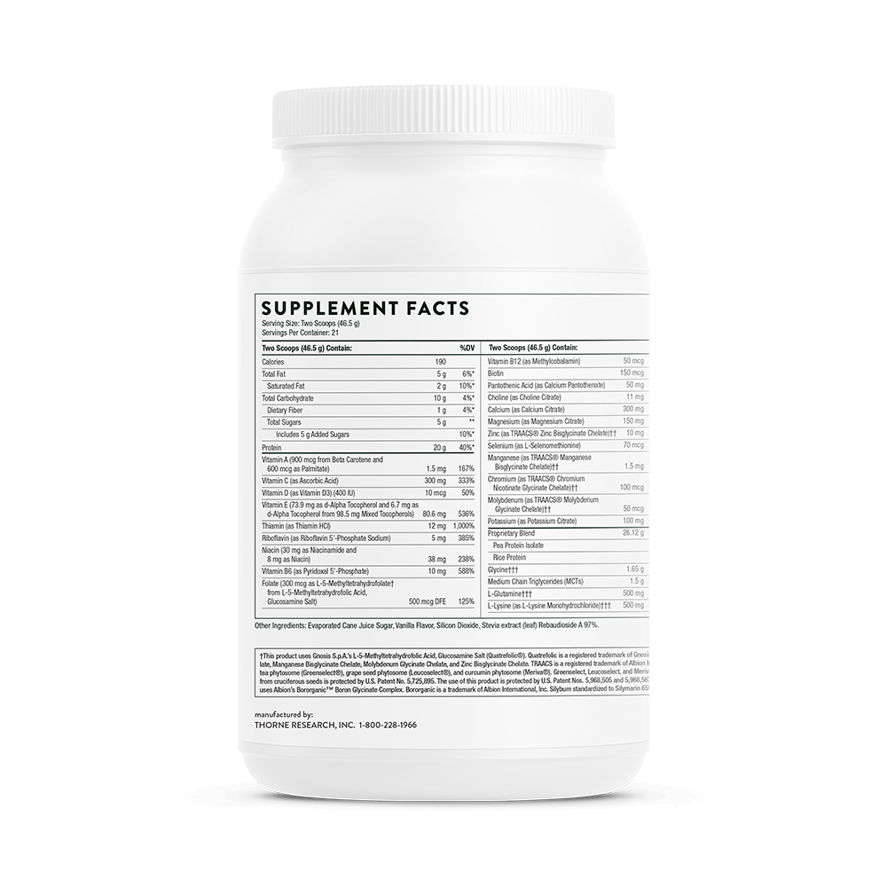 THORNE MediClear-SGS Vanilla