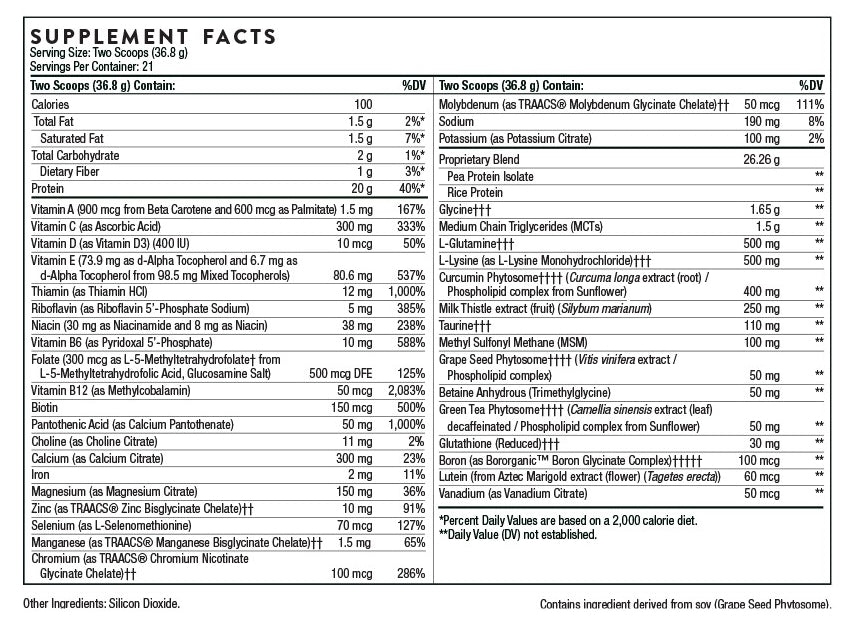 THORNE MediClear Plus - Unflavored