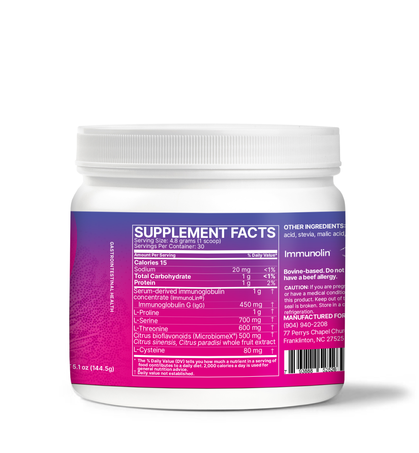 Microbiome Labs MegaMucosa label with probiotic strains & dosage