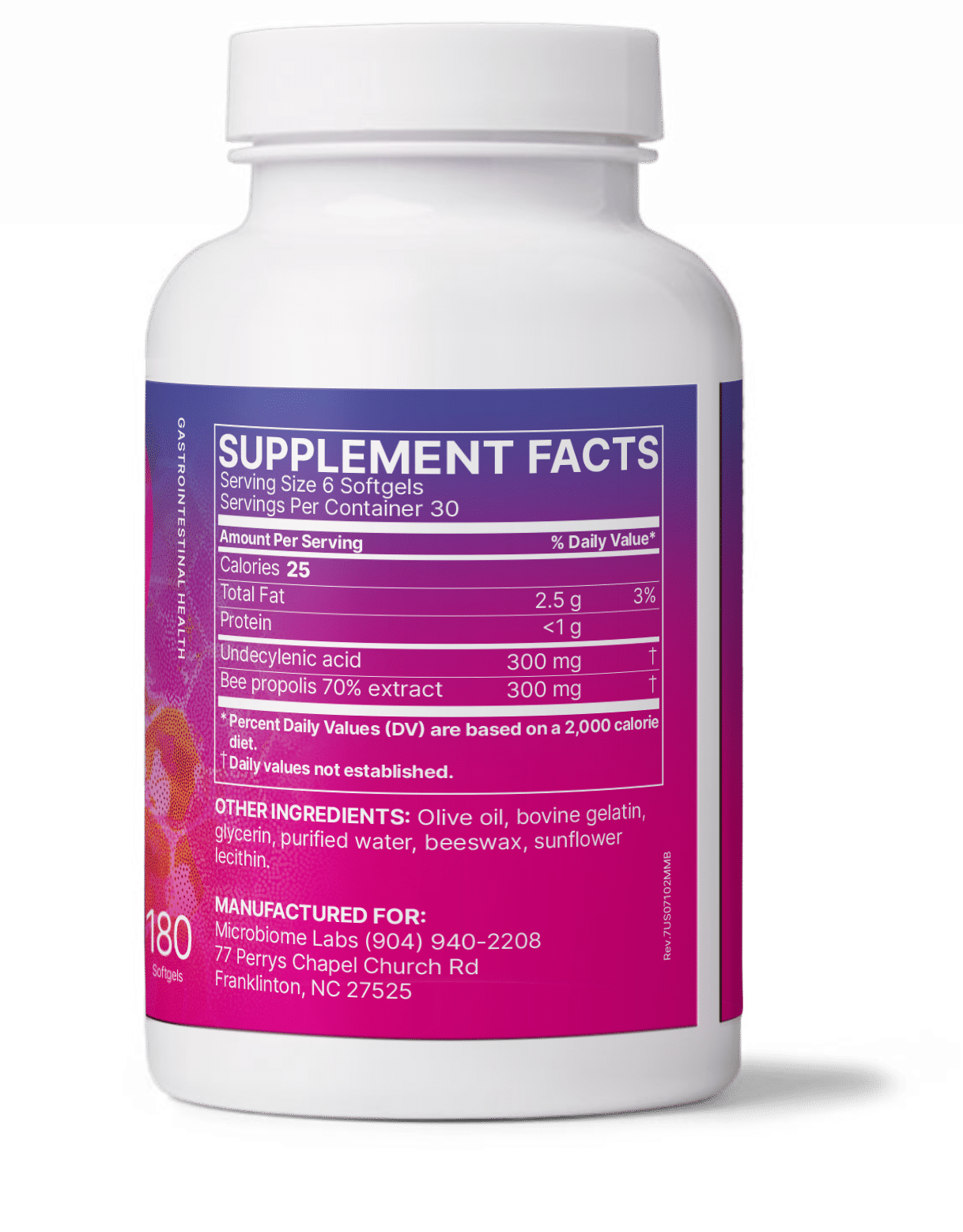 Microbiome Labs MegaMycoBalance bottle showing branding