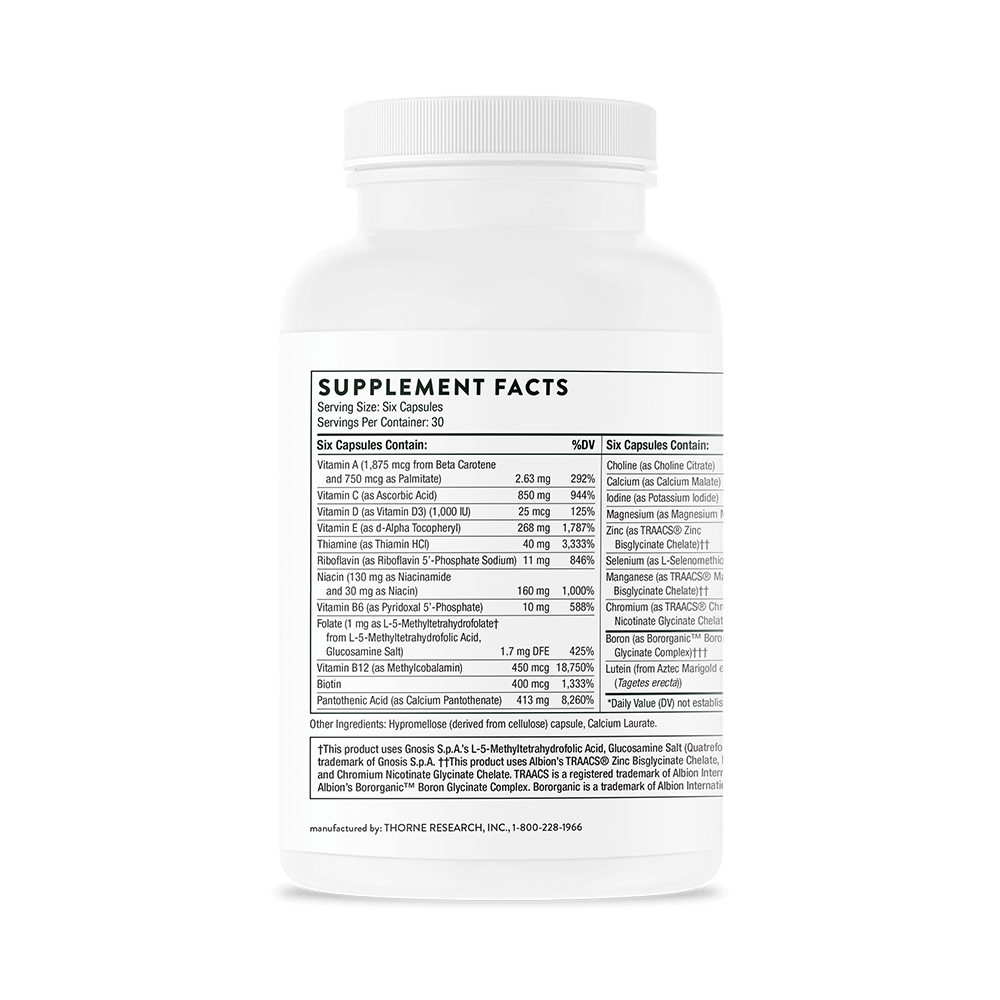 THORNE Men's Multi 50+ w/o CU FE