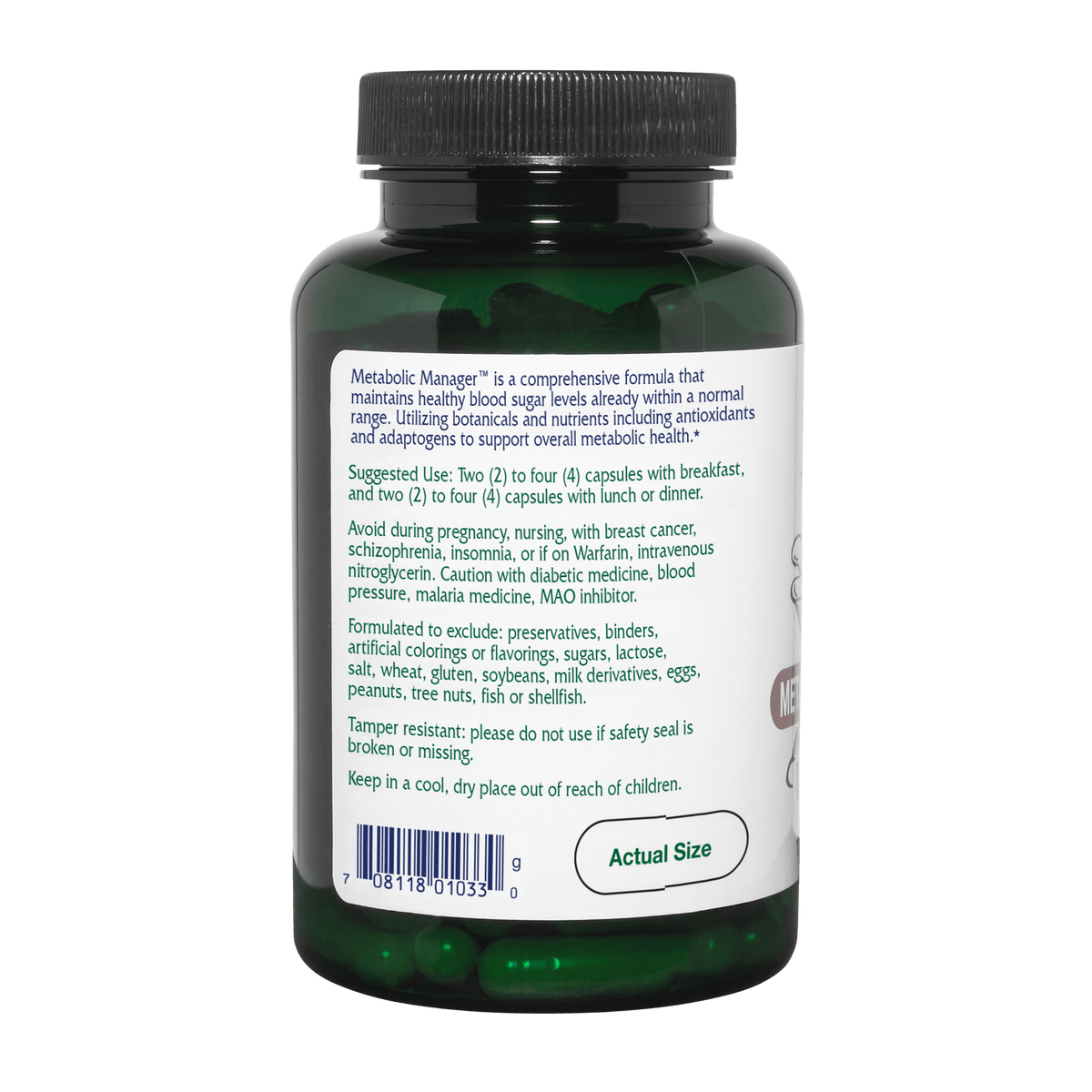 Metabolic Manager™ ~ Metabolic Support ~ 120 capsules