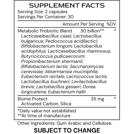 Alimentum Labs - Metabolic µBiomic
