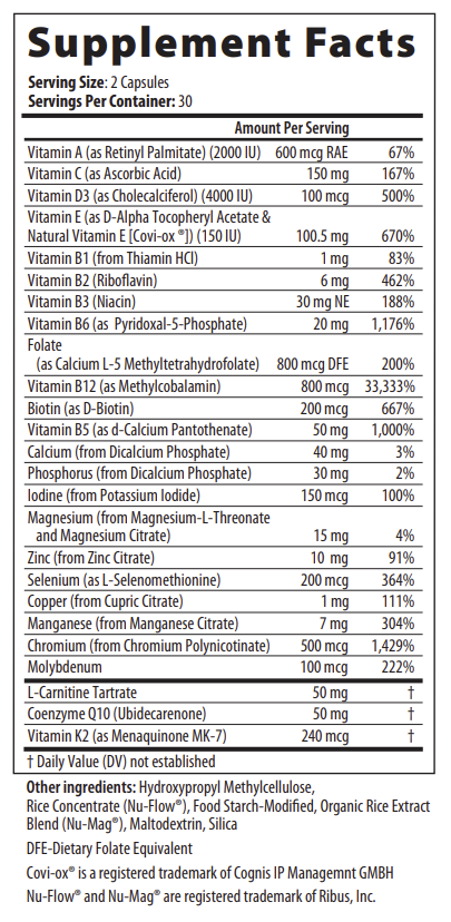 Restorative Formulations - Metabolic Nutrition 60 Capsules