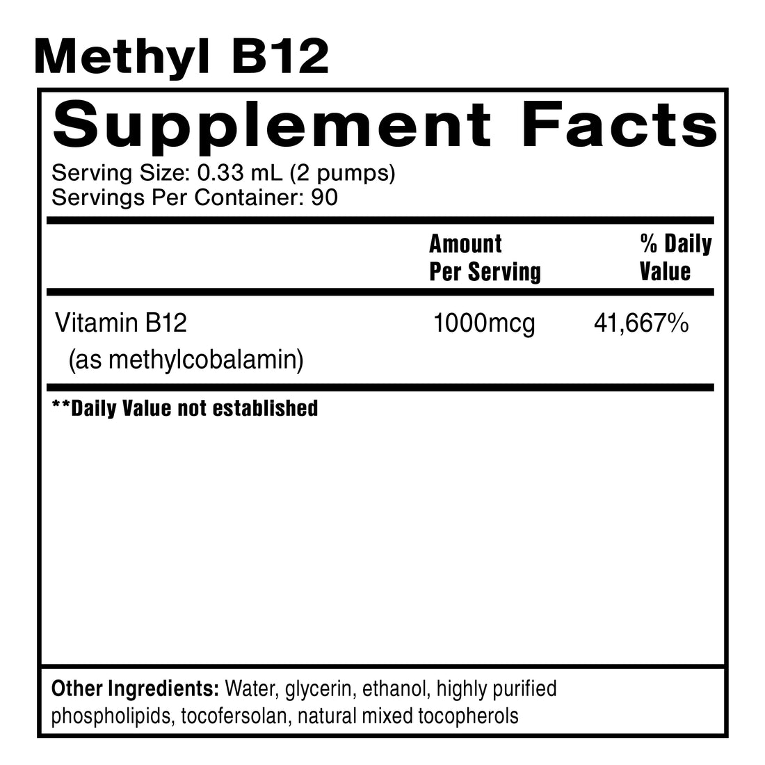 QUICKSILVER Methyl B-12 1 fl oz