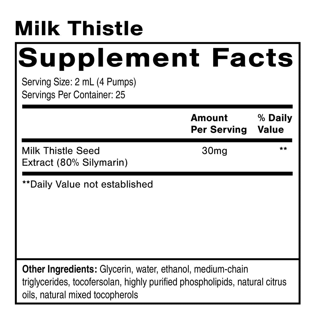 QUICKSILVER Nanoemulsified Milk Thistle 1.7 oz