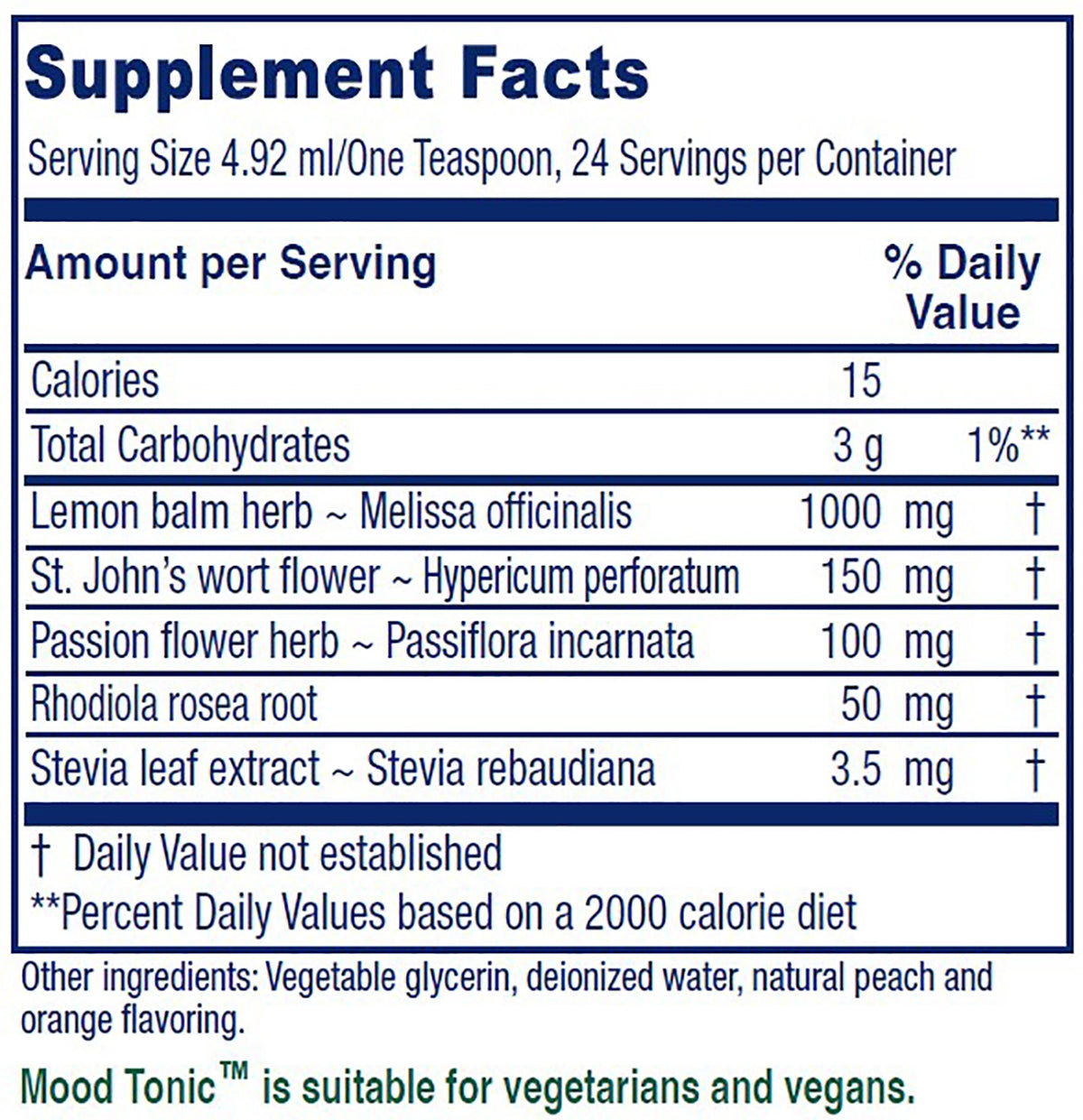 Mood Tonic™ ~ Peach Positive Mood Support ~ 4 ounces