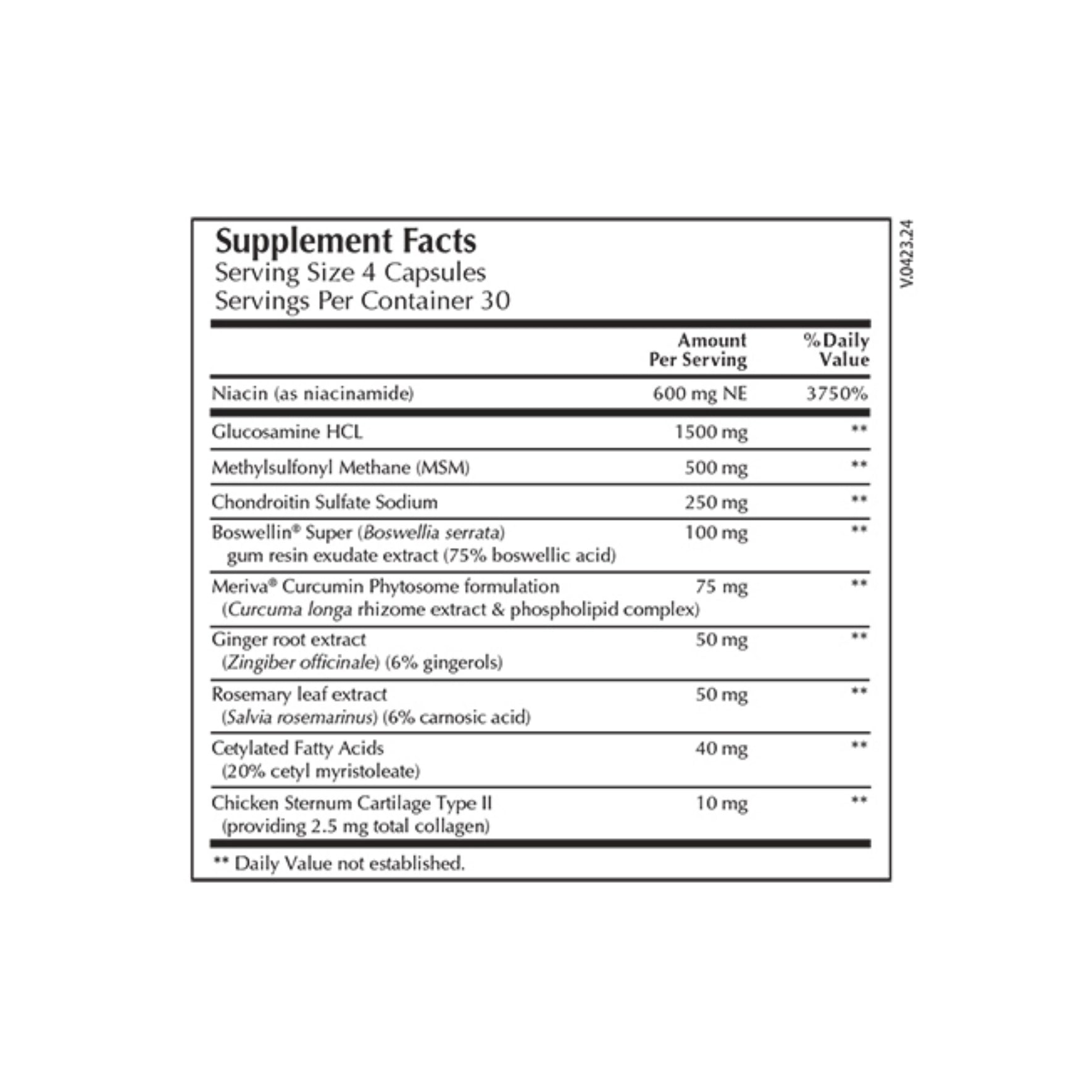 Moss Nutrition ArthroSelect bottle showing supplement packaging and branding