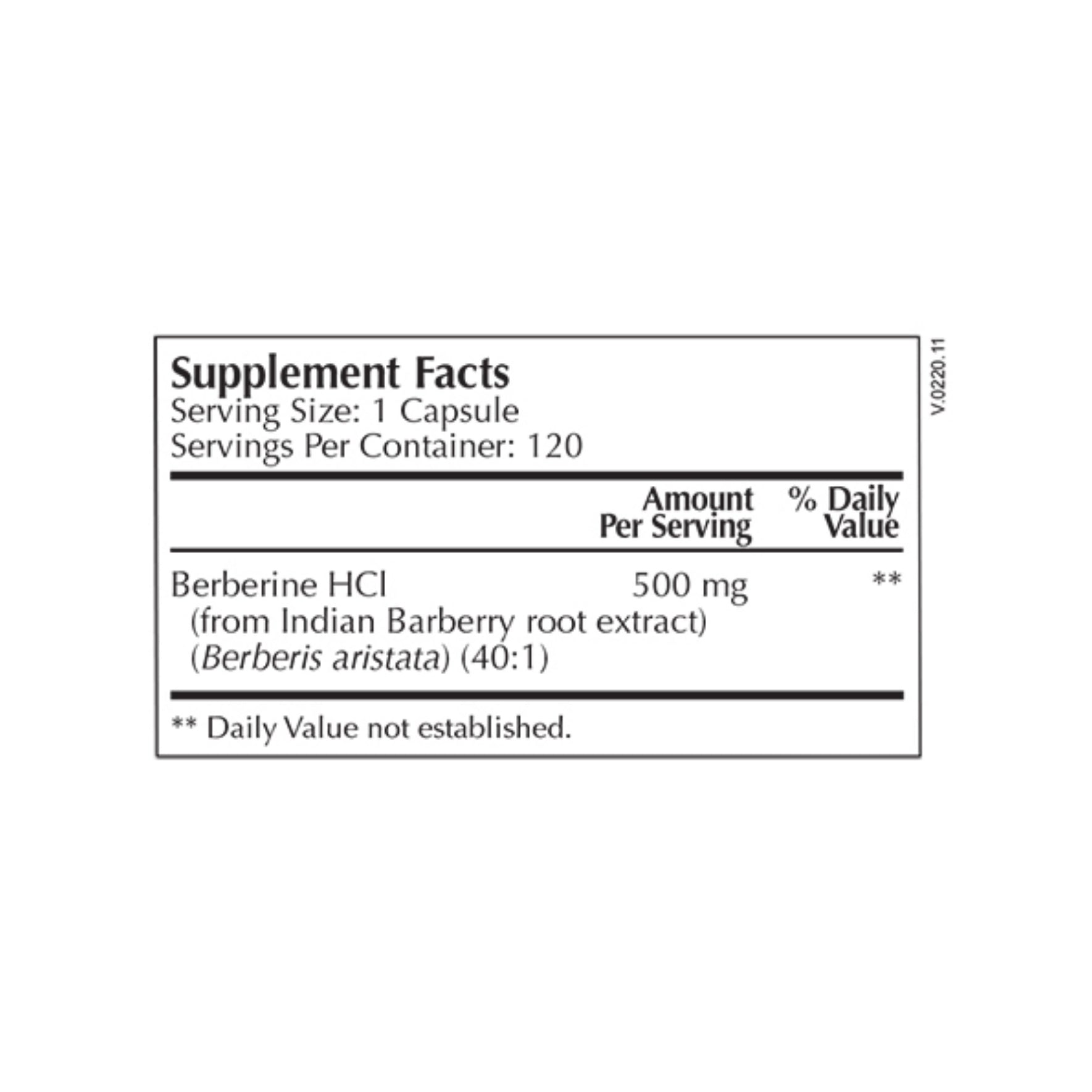Moss Nutrition Berberine Select bottle showing supplement packaging and branding