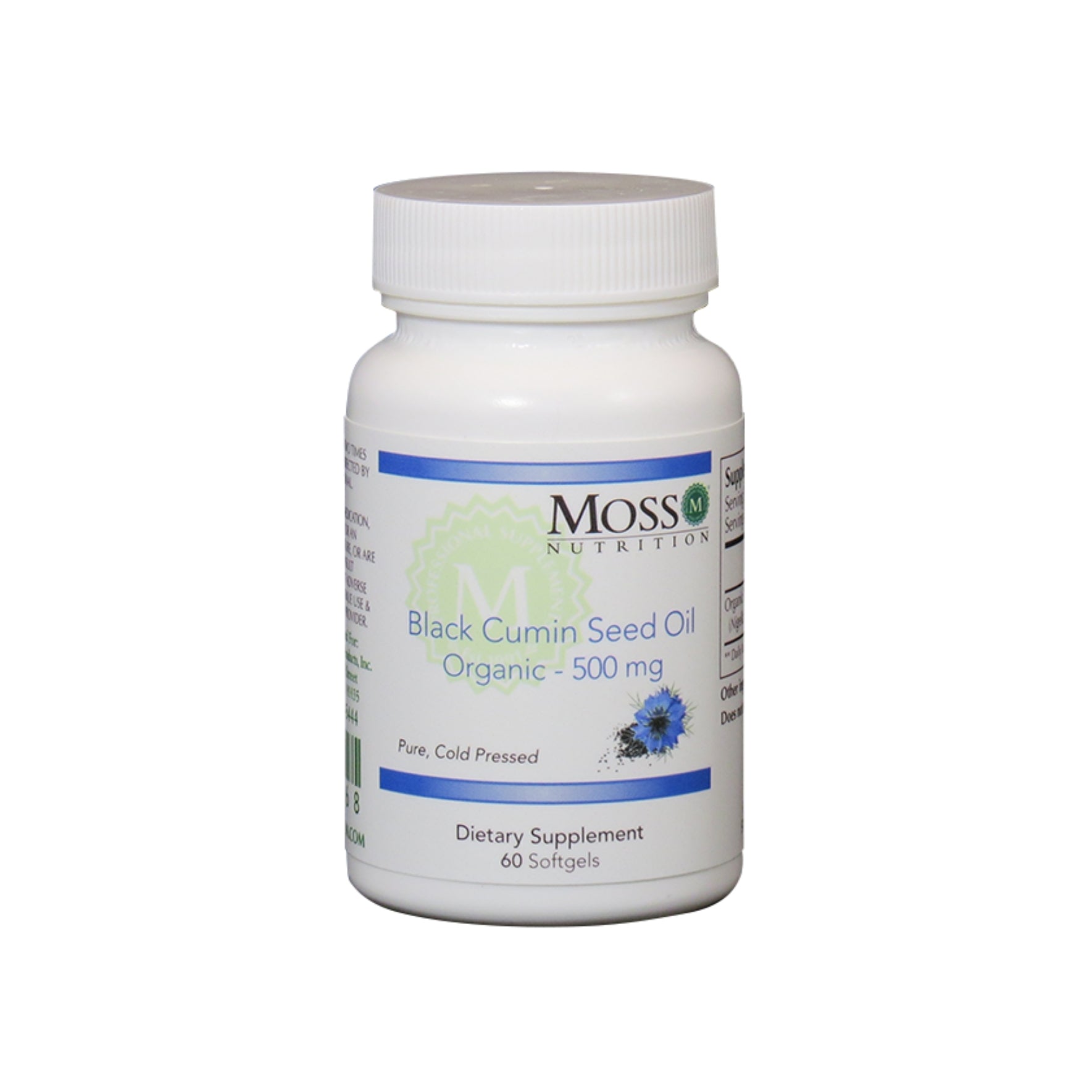 Moss Nutrition Black Cumin Seed Organic antioxidant supplement