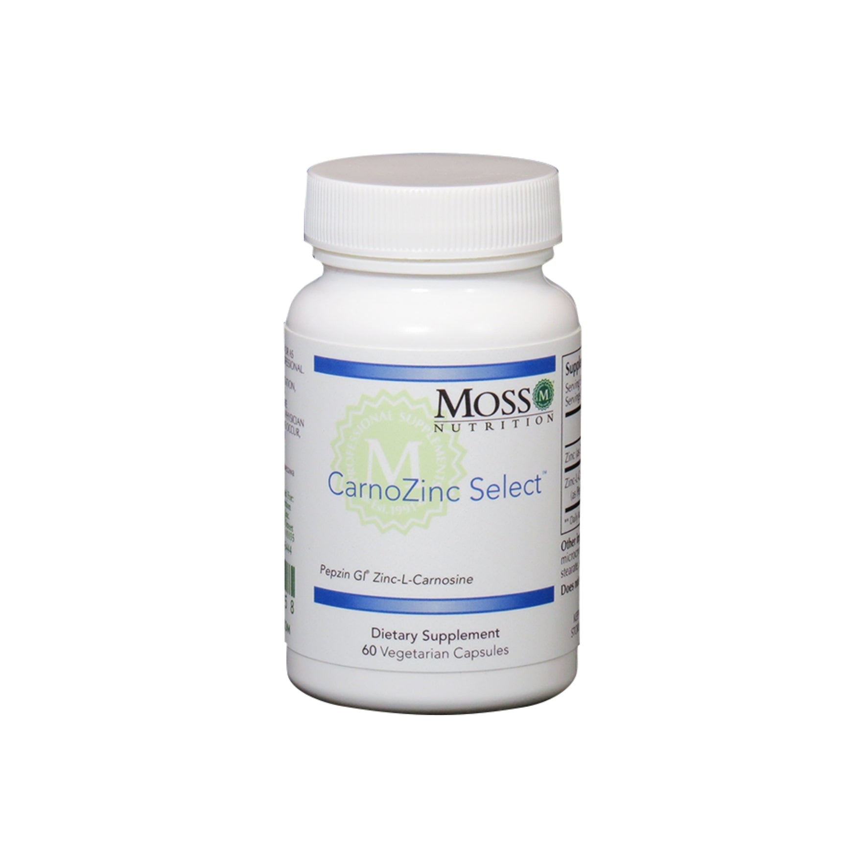 Moss Nutrition CarnoZinc Select gut lining support supplement