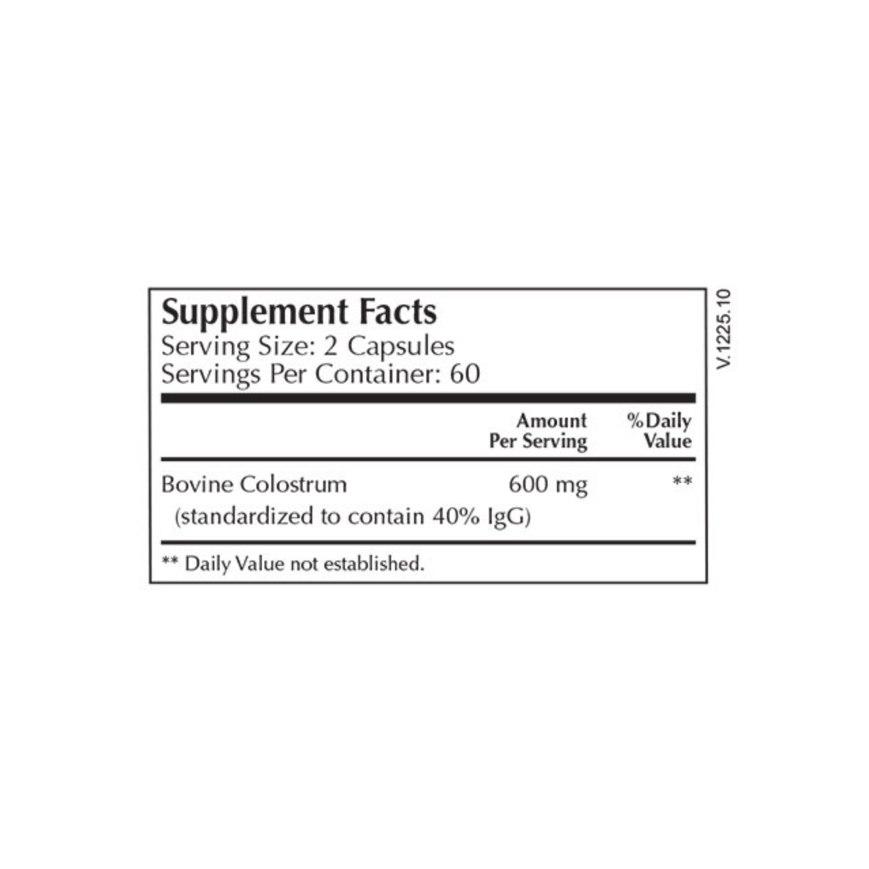 Moss Nutrition Colostrum Select bottle showing supplement packaging and branding