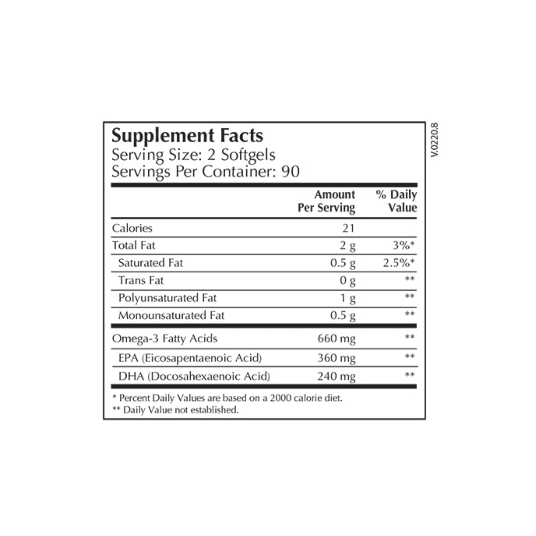 Moss Nutrition EPA DHA Select bottle showing supplement packaging and branding