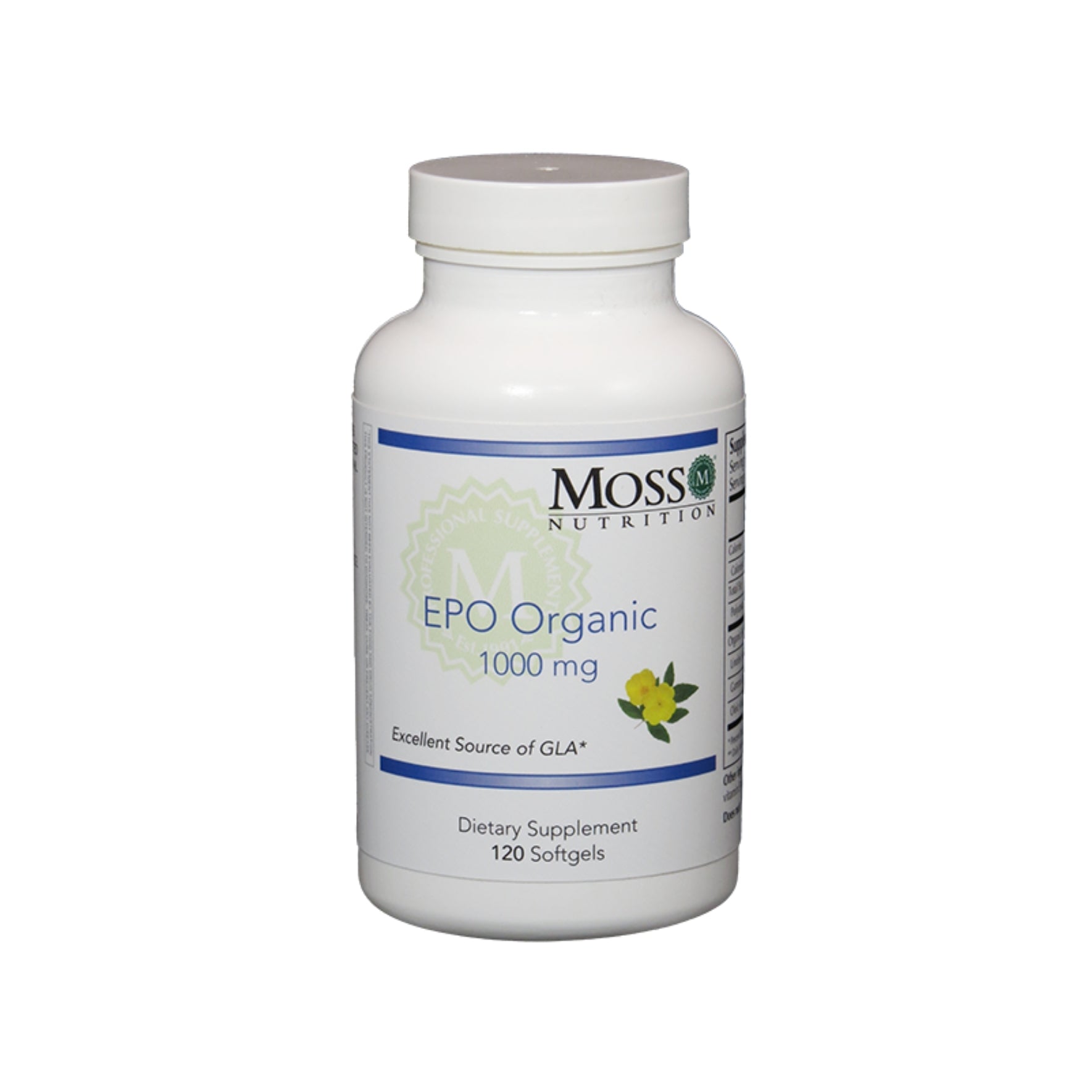 Moss Nutrition EPO Organic evening primrose oil supplement