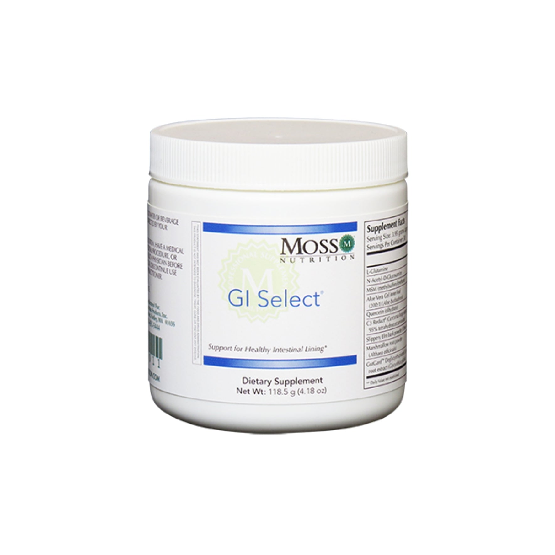 Moss Nutrition GI Select digestive health supplement