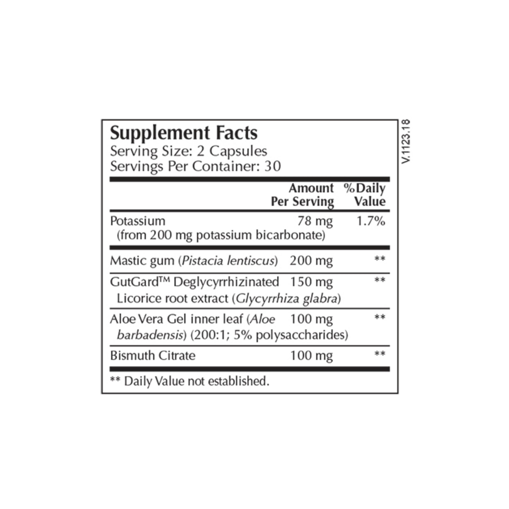 Moss Nutrition Gastro Select bottle showing supplement packaging and branding