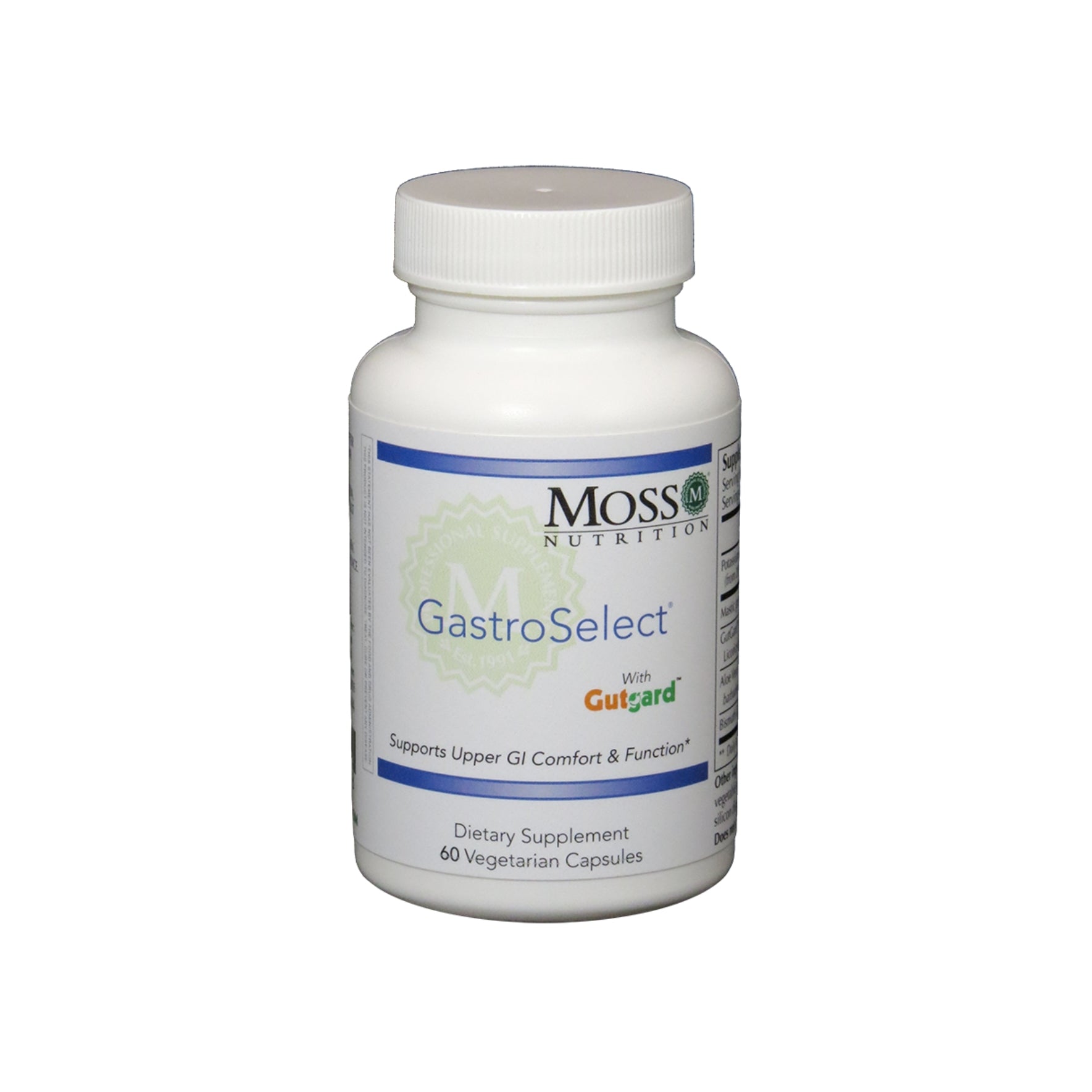 Moss Nutrition Gastro Select digestive comfort supplement