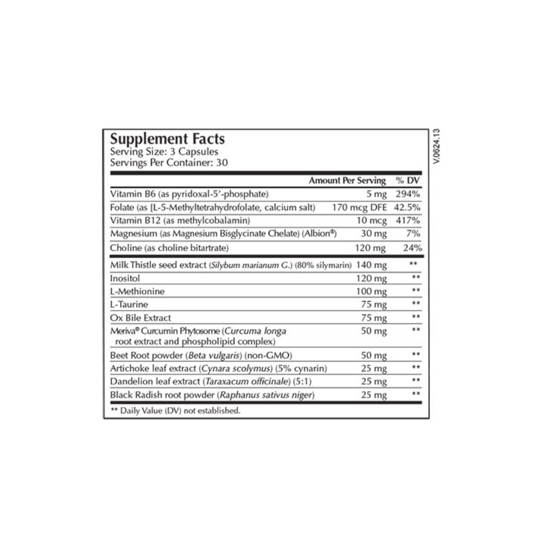 Moss Nutrition HepatoDetox Select bottle showing supplement packaging and branding