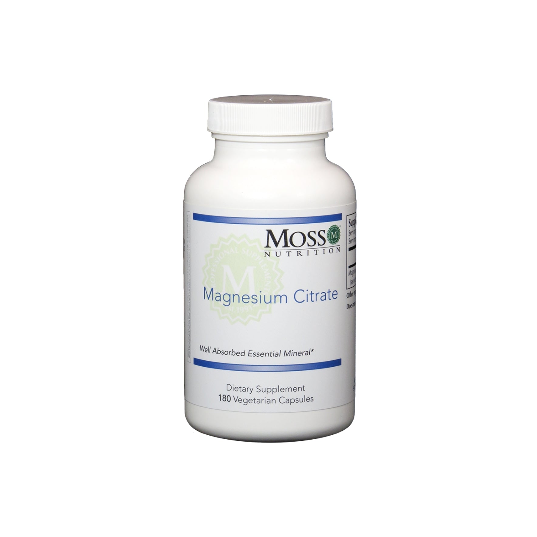 Moss Nutrition Magnesium Citrate mineral supplement