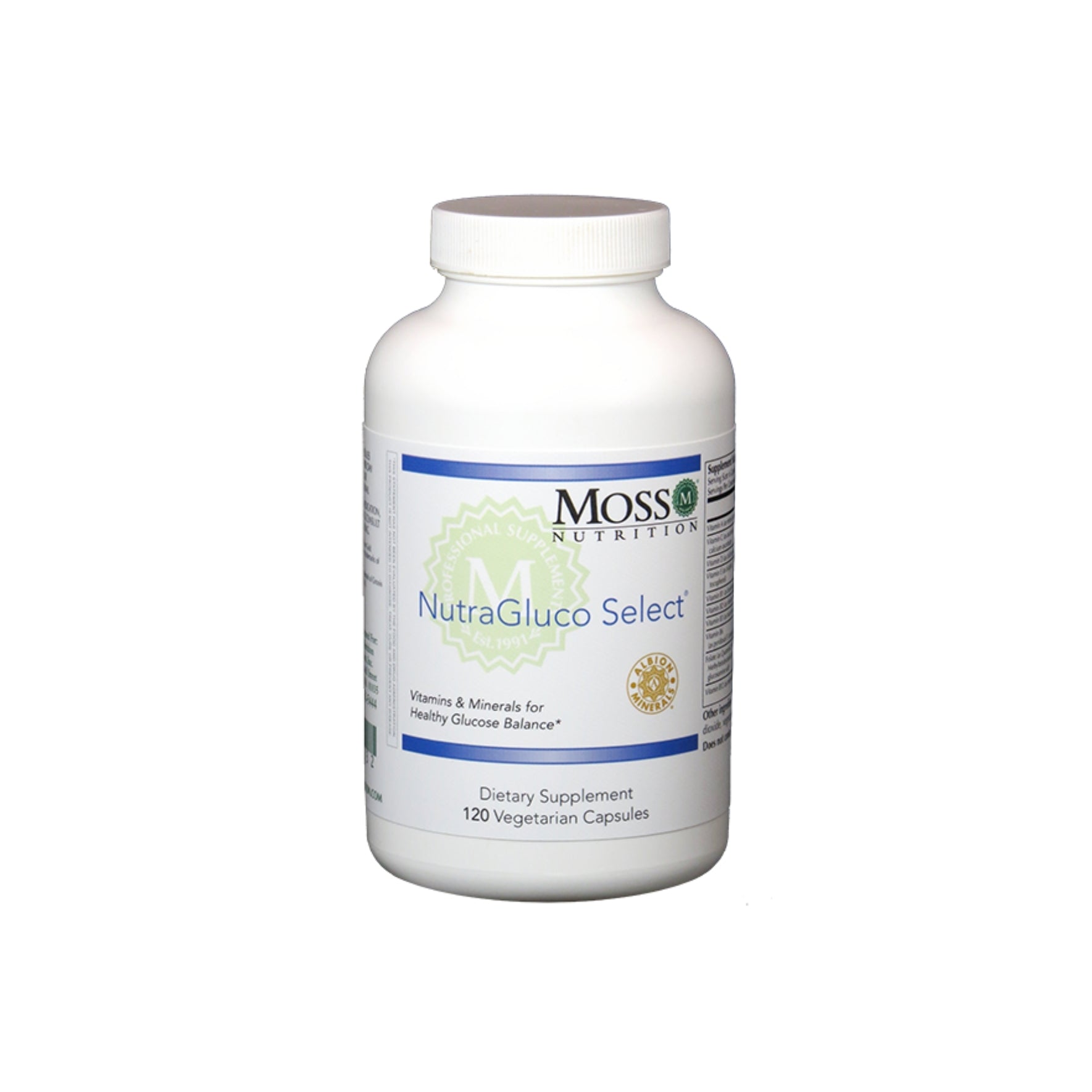 Moss Nutrition NutraGluco Select blood sugar support supplement