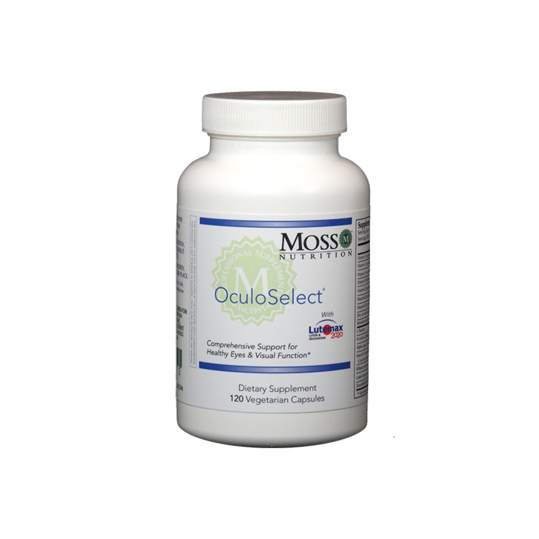 Moss Nutrition OculoSelect eye health supplement