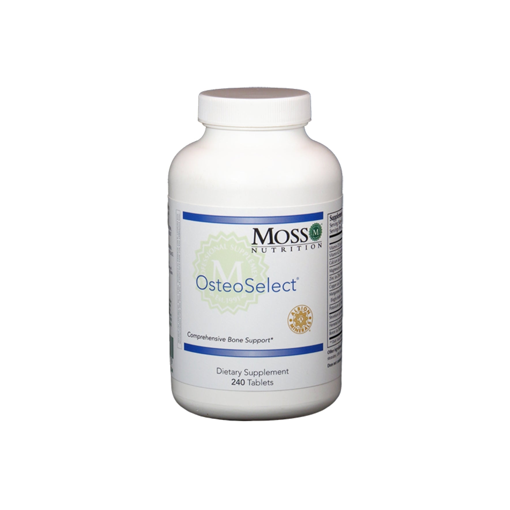 Moss Nutrition Osteo Select bone density support supplement
