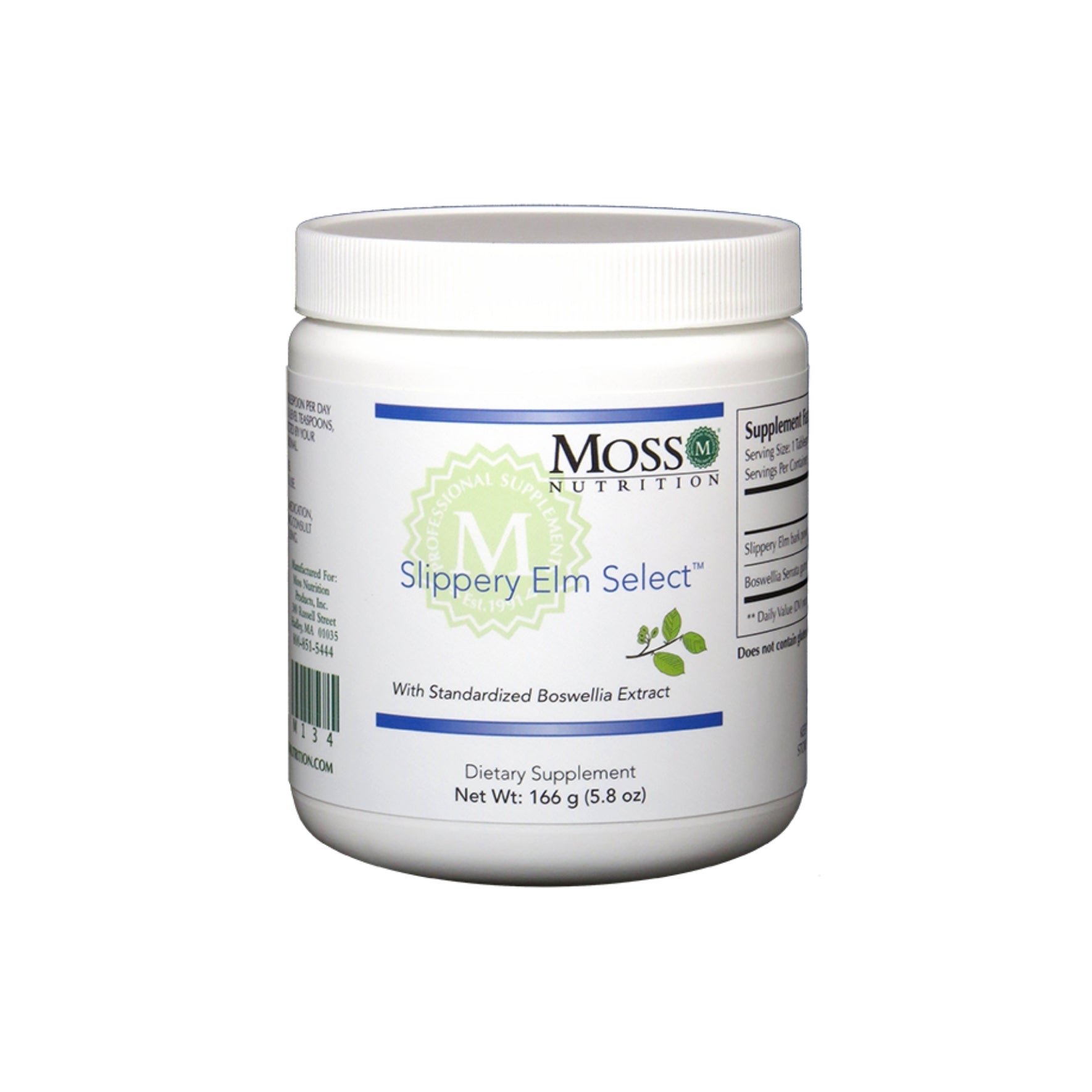Moss Nutrition Slippery Elm Select digestive soothing supplement