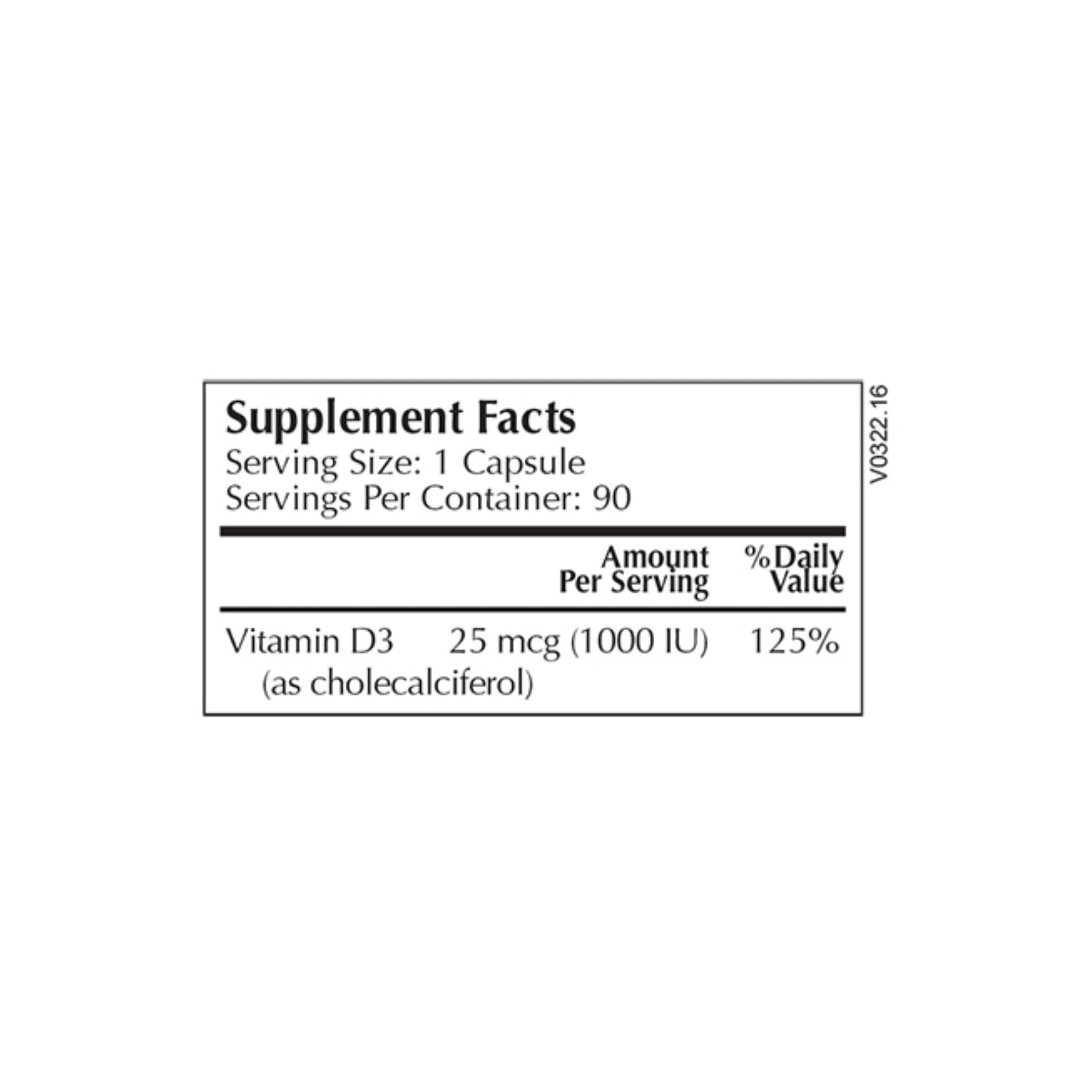 Moss Nutrition Vitamin D3 1000 bottle showing supplement packaging and branding