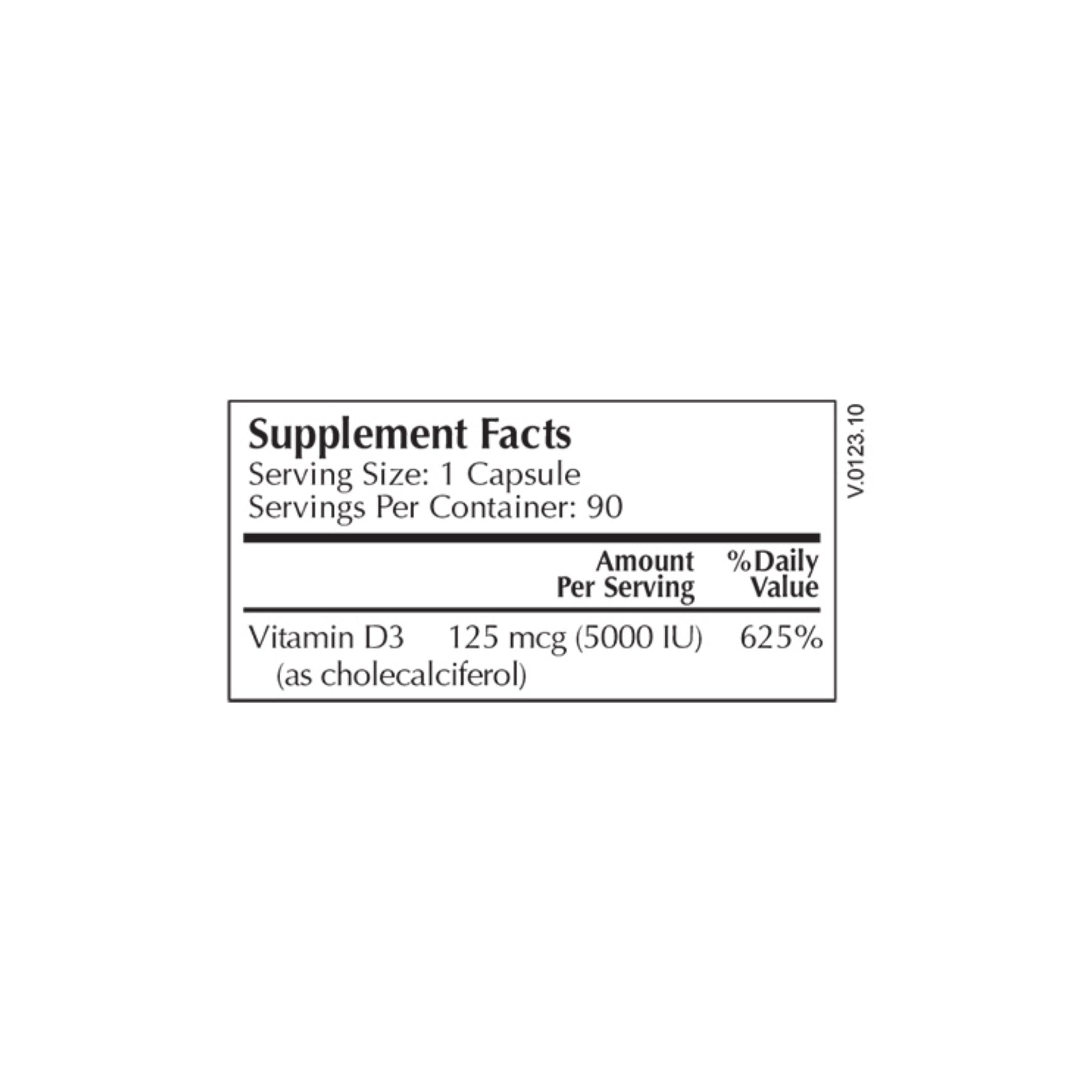 Moss Nutrition Vitamin D3 5000 bottle showing supplement packaging and branding