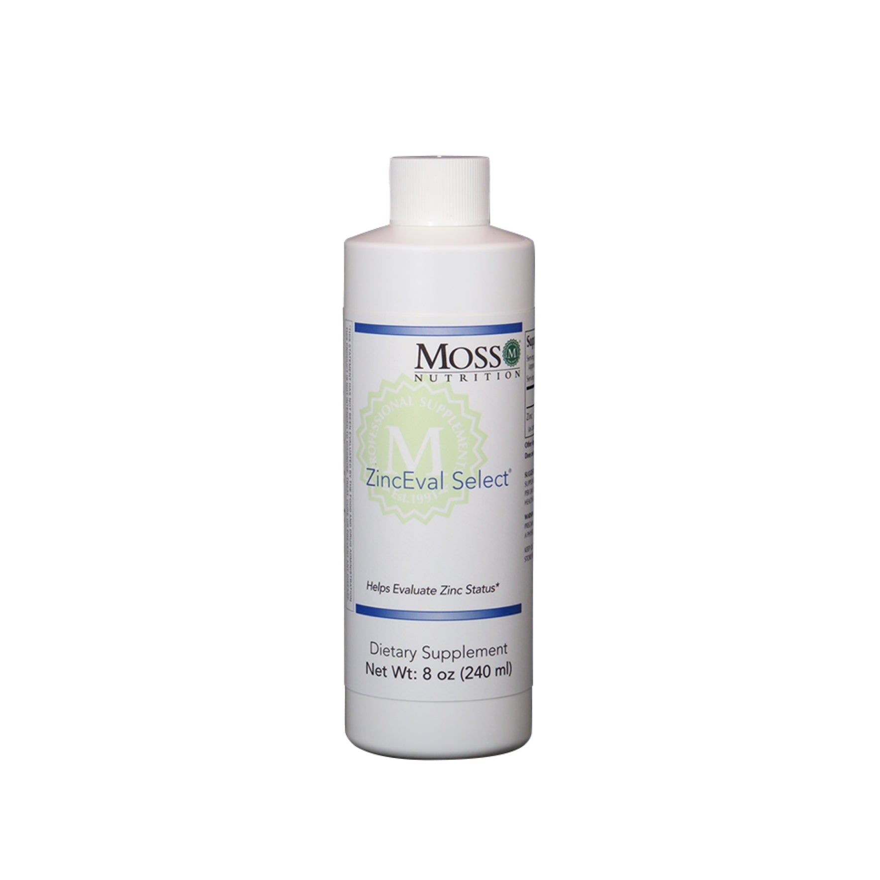 Moss Nutrition ZincEval Select zinc absorption support supplement