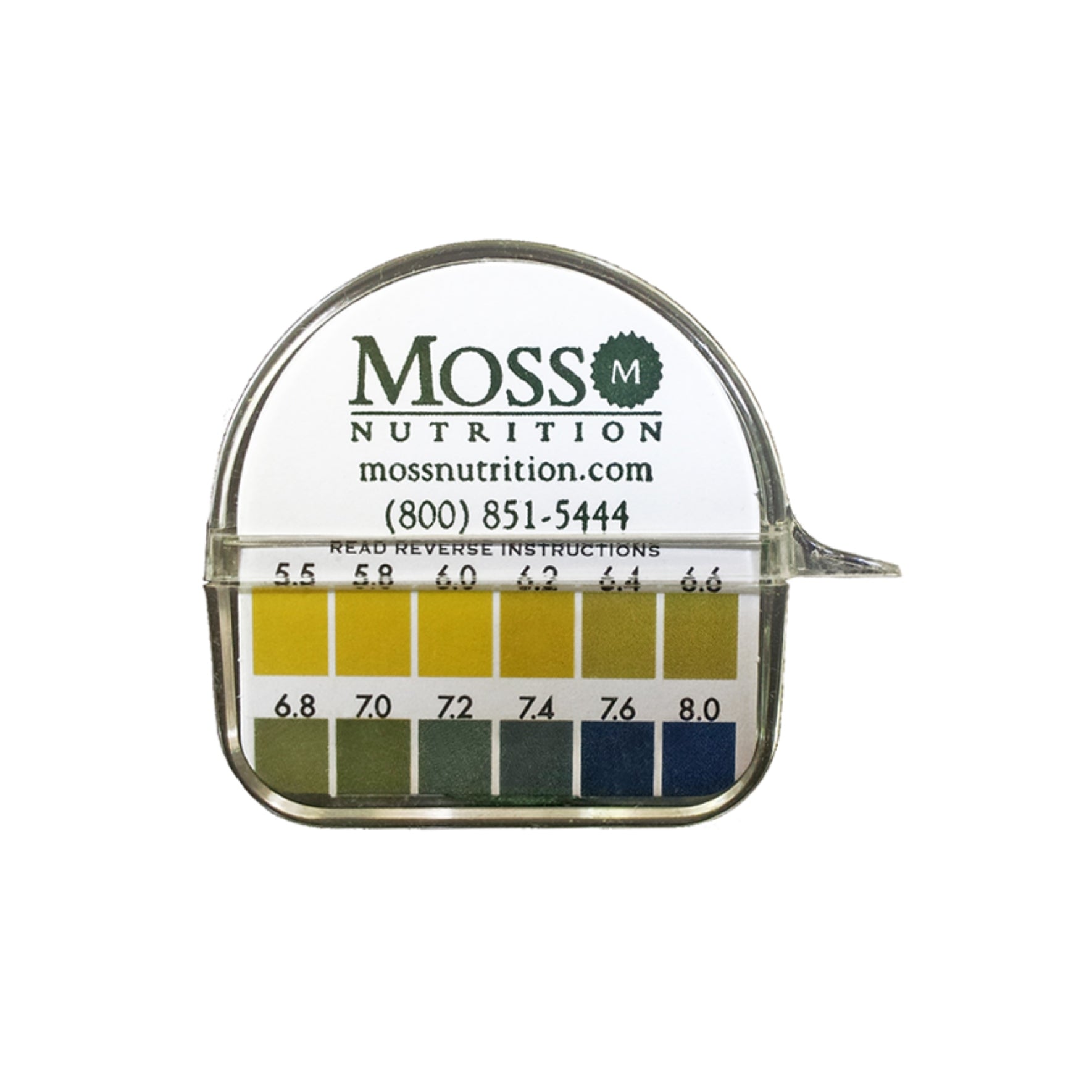Moss Nutrition pH Paper Sample testing strips