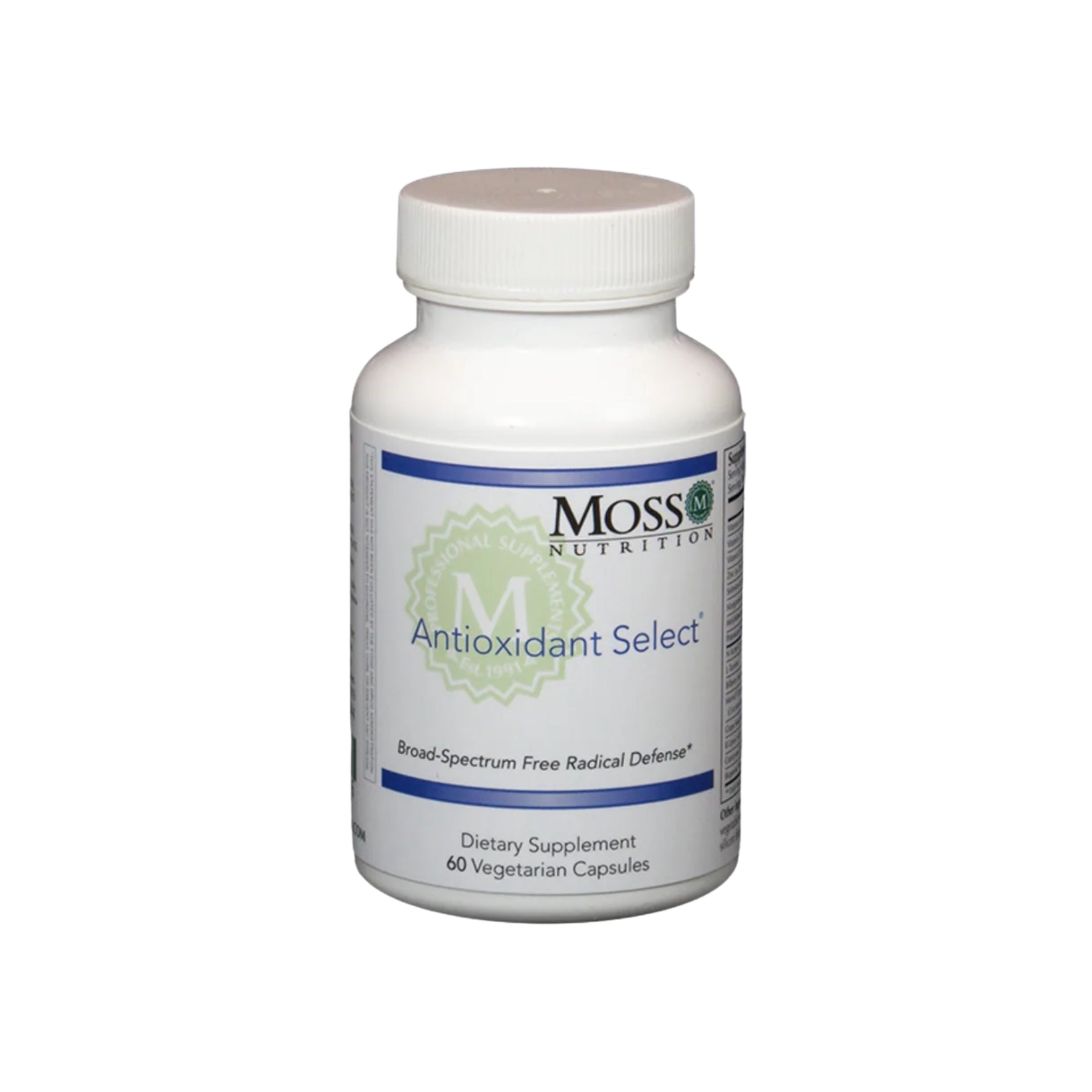 Moss Nutrition Antioxidant Select cellular protection supplement