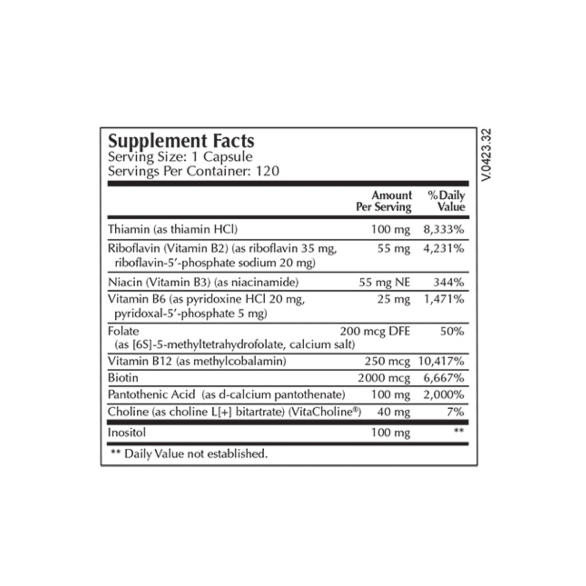 Nutrin B Complex Moss Nutrition B-Complex Select®