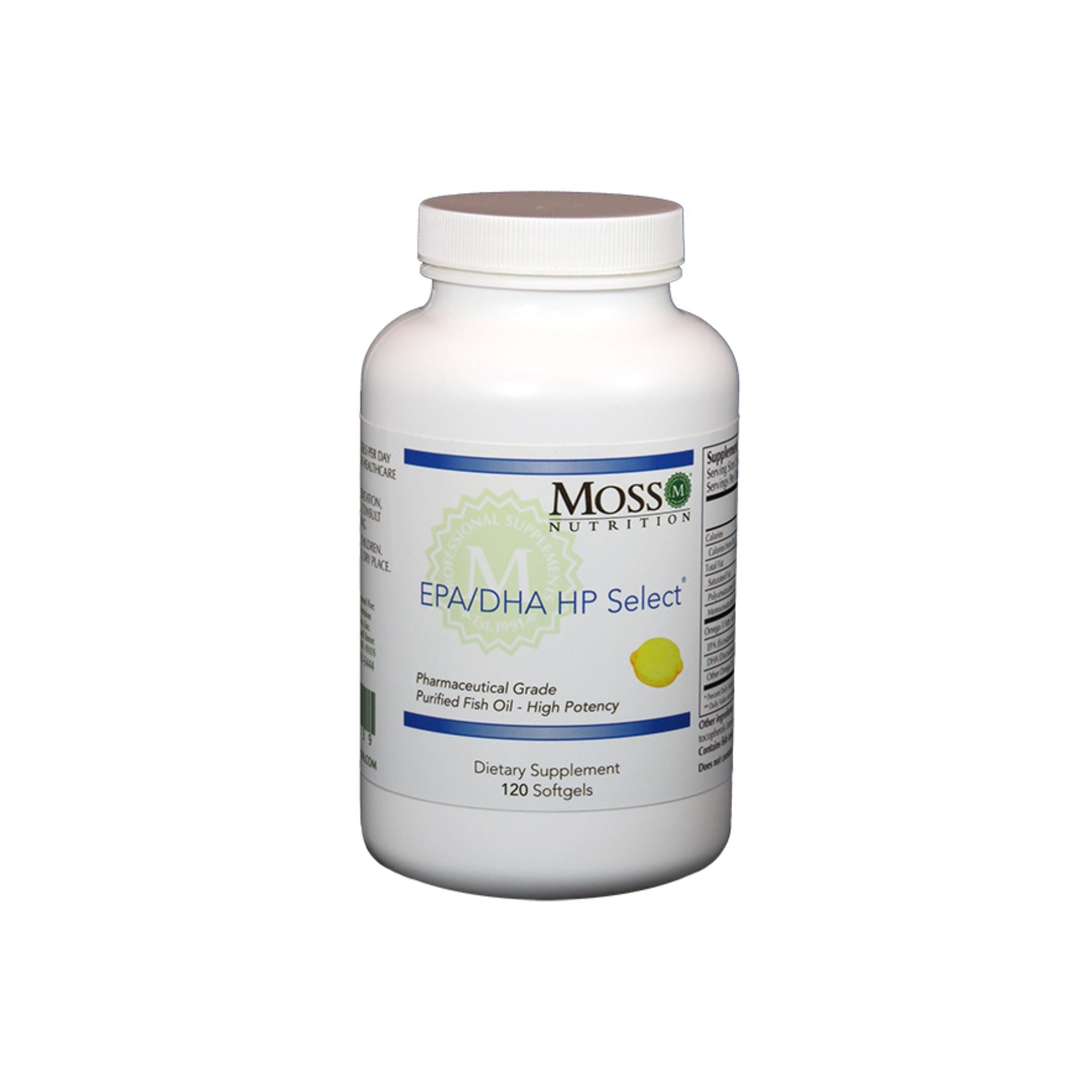Moss Nutrition EPA DHA Select omega-3 supplement