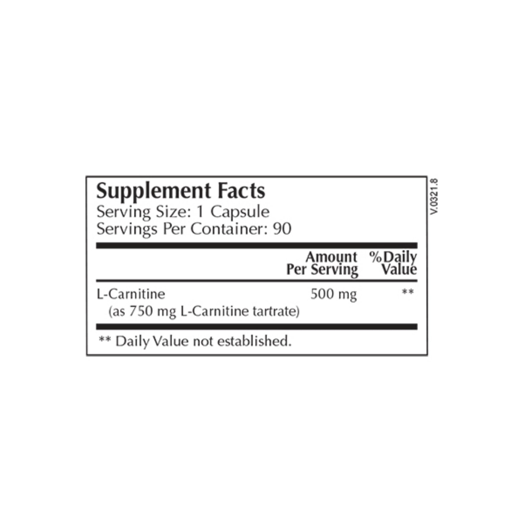 Moss Nutrition L-Carnitine bottle showing supplement packaging and branding