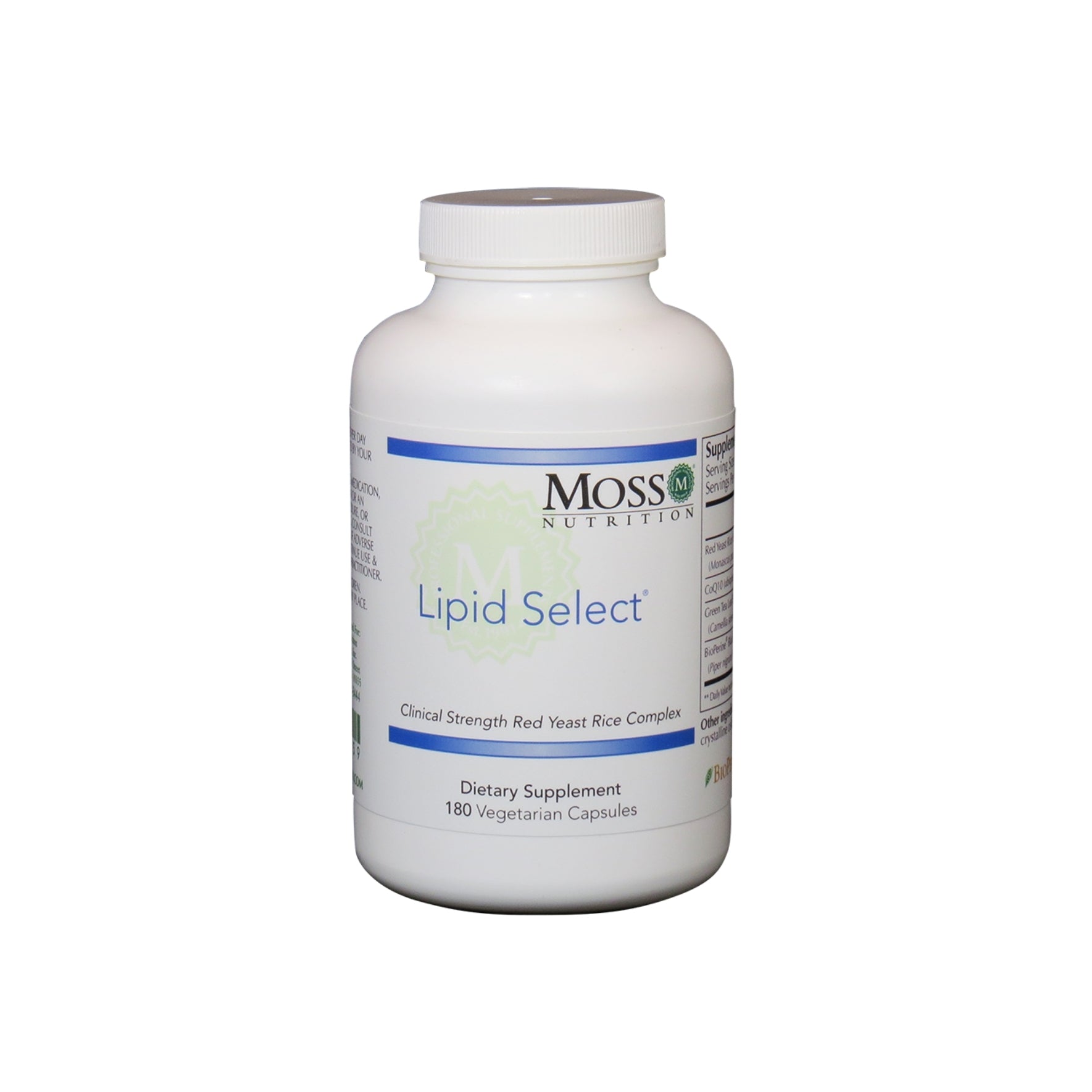 Moss Nutrition Lipid Select cholesterol support supplement
