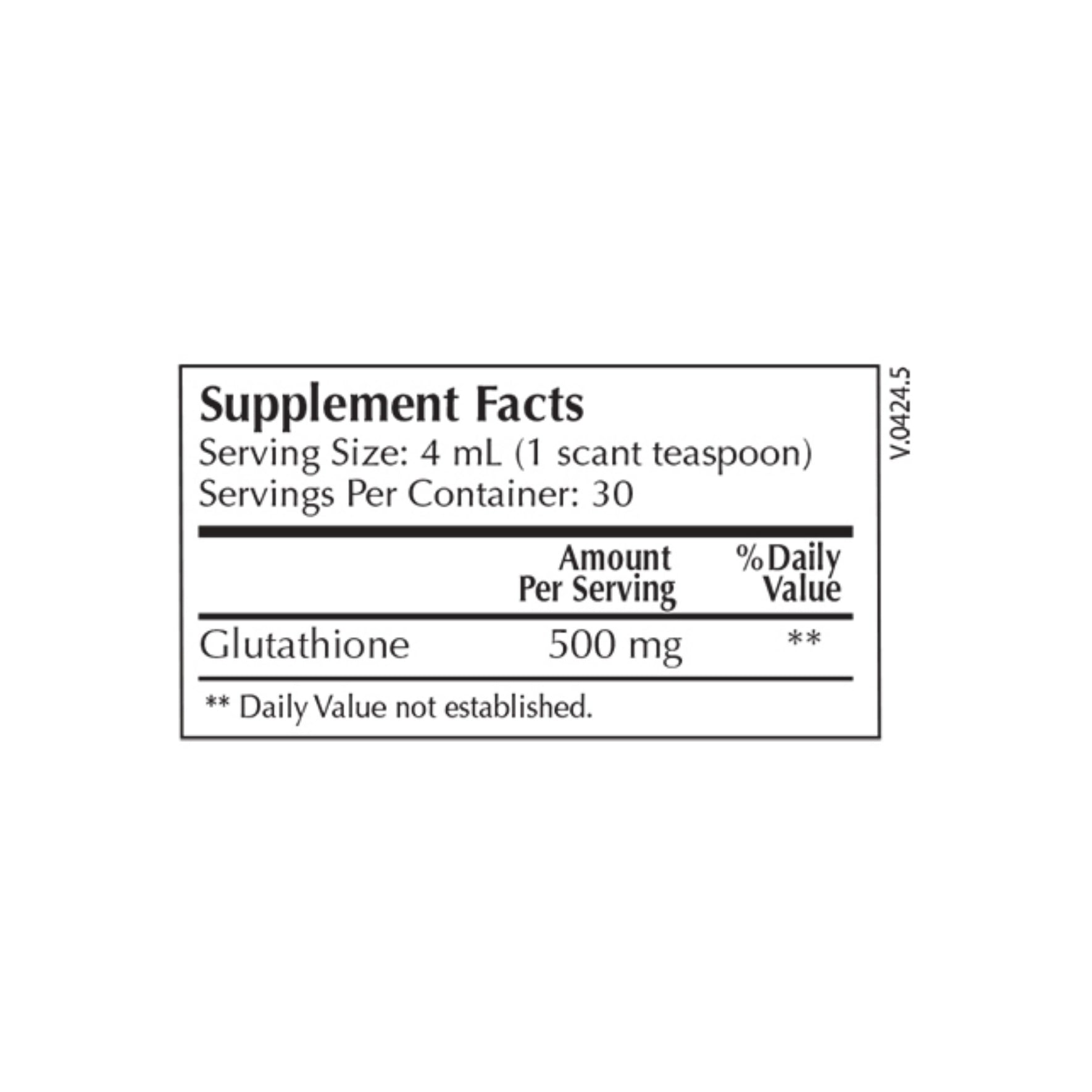 Moss Nutrition Liposomal Glutathione bottle showing supplement packaging and branding
